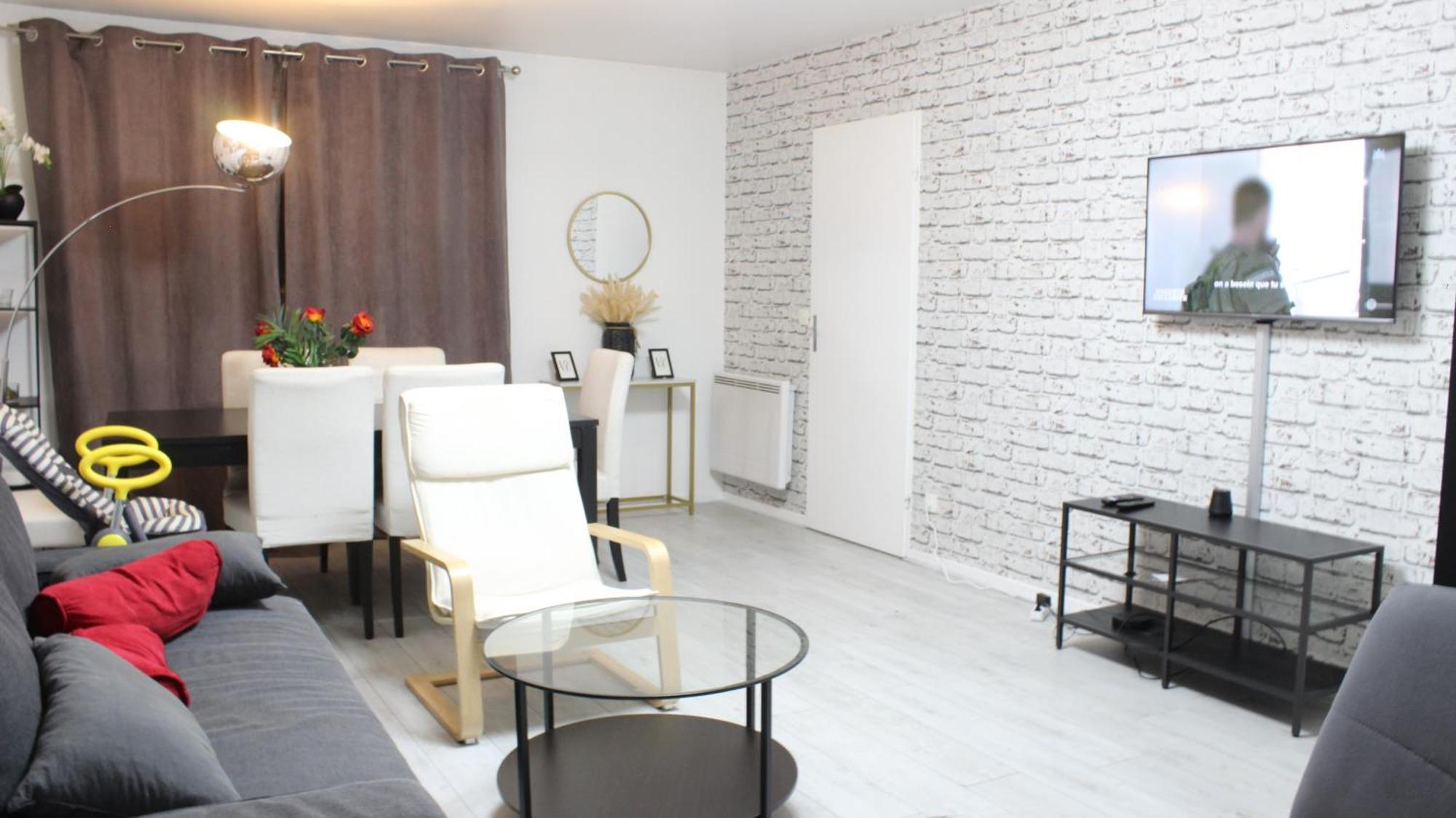Appartement - Proche Rer - 2 Chambres & 4 Lits Double - Paris Orly Courcouronnes ภายนอก รูปภาพ